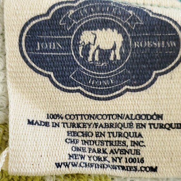 John Robshaw Petra Three-Yarn Dyed Jacquard Fringe 3 Piece Towel Set - New - Picture 16 of 16